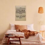 Makoha - Déco sac café toile sur châssis Aymara